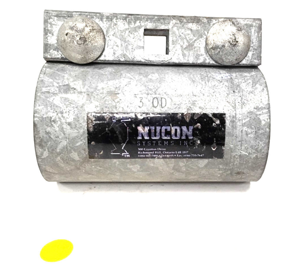 GALVANIZED 3-BOLT COMPRESSION COUPLING 6 INCHES NUCOM SYSTEM INC