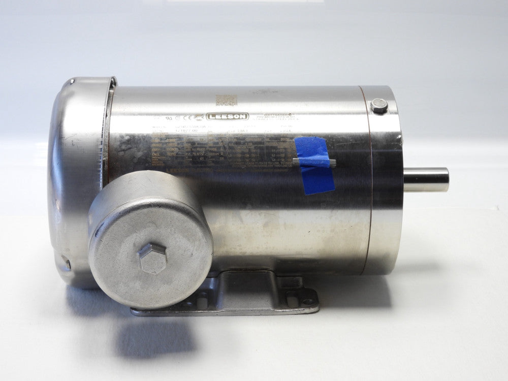 Leeson 121877.00 2HP Washdown Motor 3 Ph 230/190V 460/380V 145TC CZ145T17WK33A