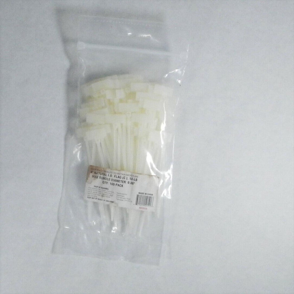 Cable Tie w ID Tag 4 in Natural 100