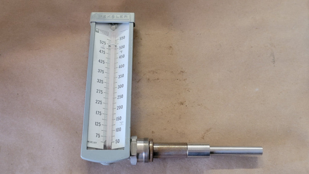 NOS Weksler Thermometer 50-550F 125C 750 FSCM 64467