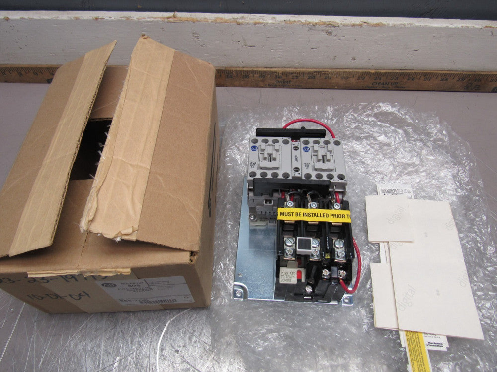 ALLEN BRADLEY 505-TOD SIZE-00 REVERSING STARTER FULL VOLTAGE NEW IN BOX !!M/O !!