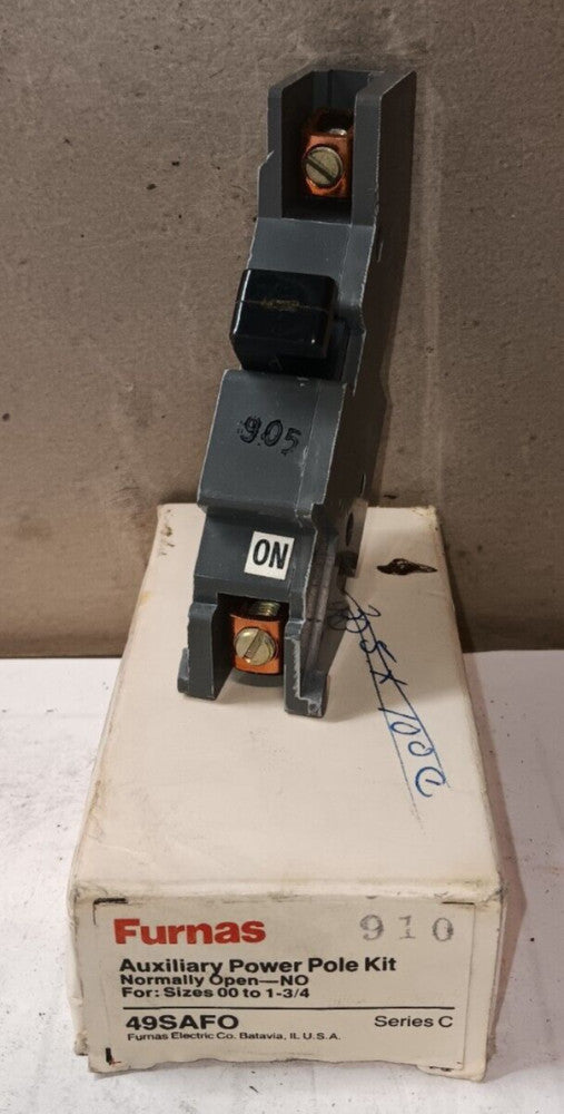 NEW FURNAS 49SAFO AUXILIARY POWER POLE KIT N.O FOR SIZE 00-1-3/4