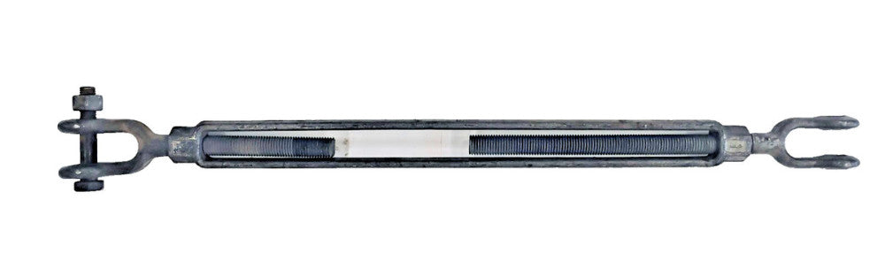TURNBUCKLE JAW TO JAW 37-5/8"X 61-5/8", TAKE UP: 24", #8 X 1" THREADS