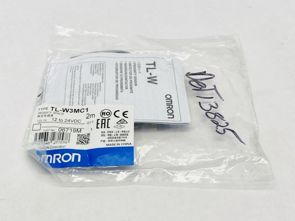 Omron TL-W3MC1 2M Inductive Proximity Sensor