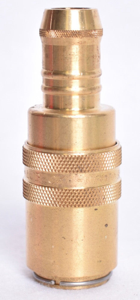 Ludecke Hydraulic Brass Quick Connect Disconnect x Barbed Hose Fitting ESHG DN13