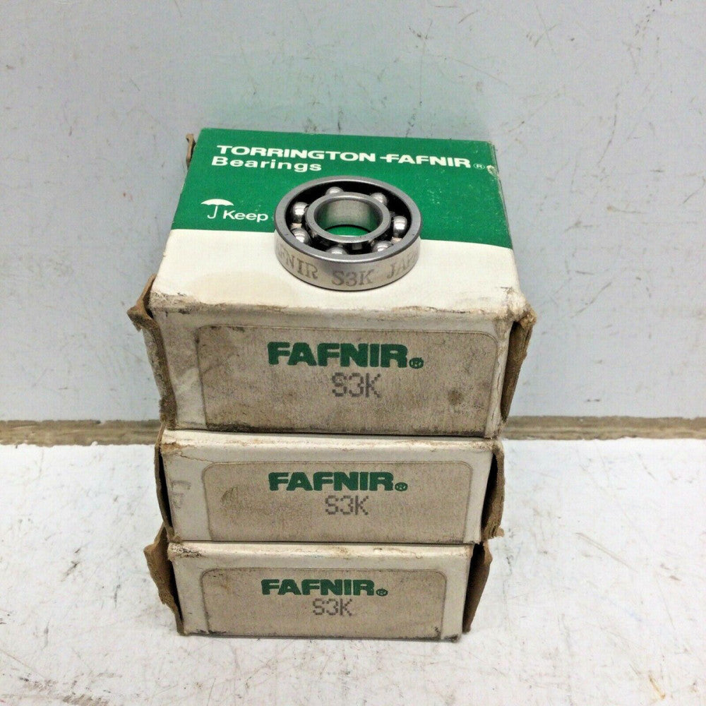 TORRINGTON / FAFNIR S3K Single Row Ball Bearing (LOT of 3)