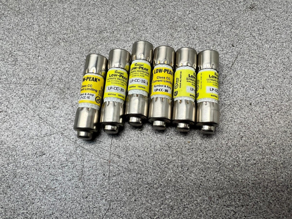 LOT OF 6 NEW NO BOX BUSSMAN FUSE LP-CC-10