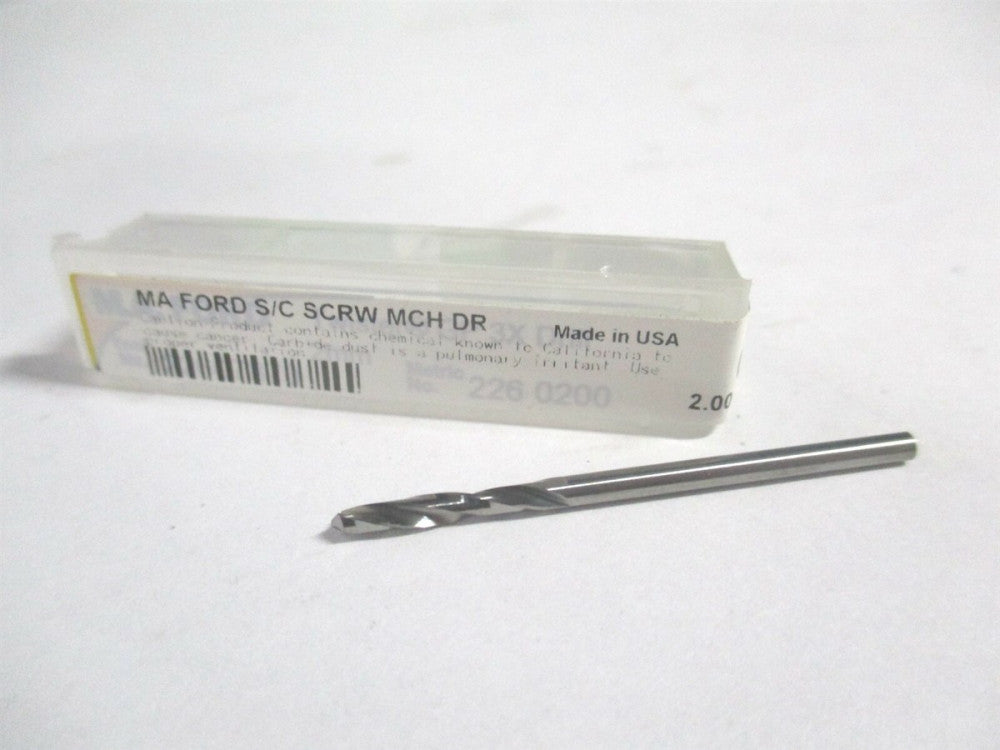 M.A. Ford (22635430) 8.99922mm 118° Spiral Flute Solid Carbide Machine Drill Bit