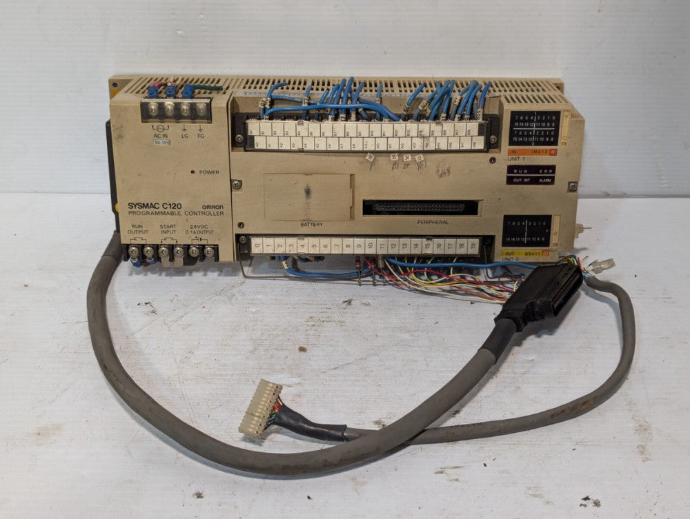 Omron Sysmac C120 3G2C4-SC Programmable Controller w/Omron 3G2A6 Program Console