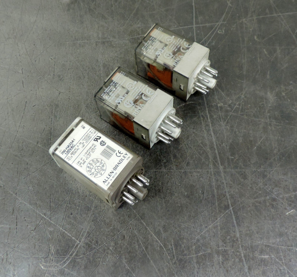 Allen-Bradley 700-HA33A1 Relay 2 Series D and 1 Series B  Lot of (3) Three