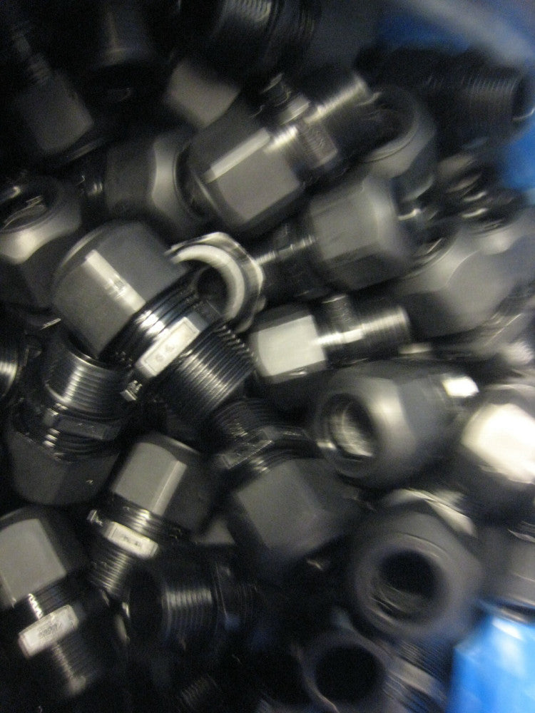 3219, Heyco, Pg16 Liquid Tight Cord Grip Black, Lot of 24