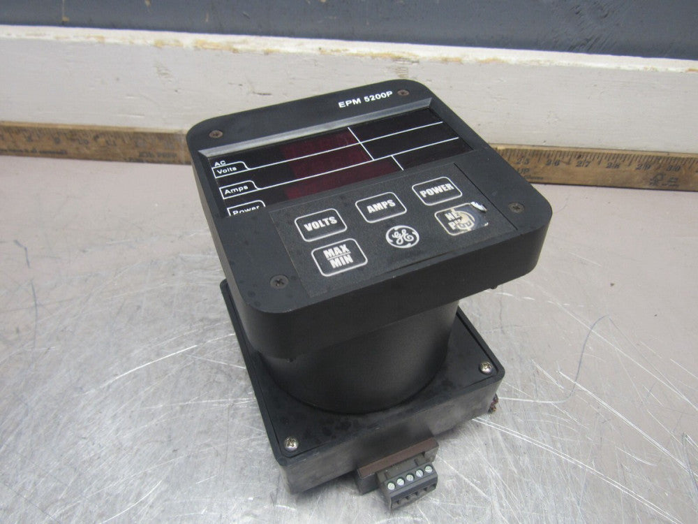 GE POWER MONITOR EPM-5200P PL52000A1B00000 COMM. CONVERTER SF485DB3 NICE USED !!