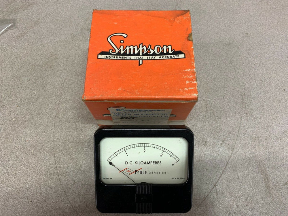 NEW IN BOX SIMPSON 0-4 DCKA METER 29