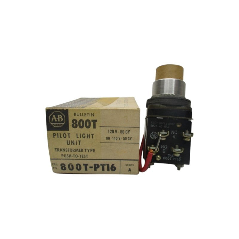 ALLEN BRADLEY 800T-PT16 SER. A 110/120V (BK/YL) NSMP