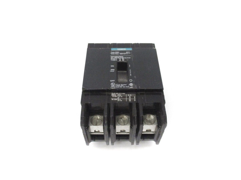 SIEMENS BQD315BP 277A 15AMP NSNP