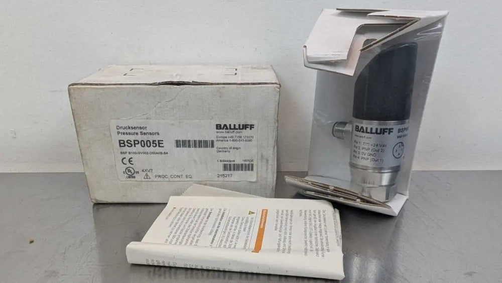 Balluff BSP005E Pressure Switch with Display BSP B100-GV002-D00A0B-S4 0-100 bar