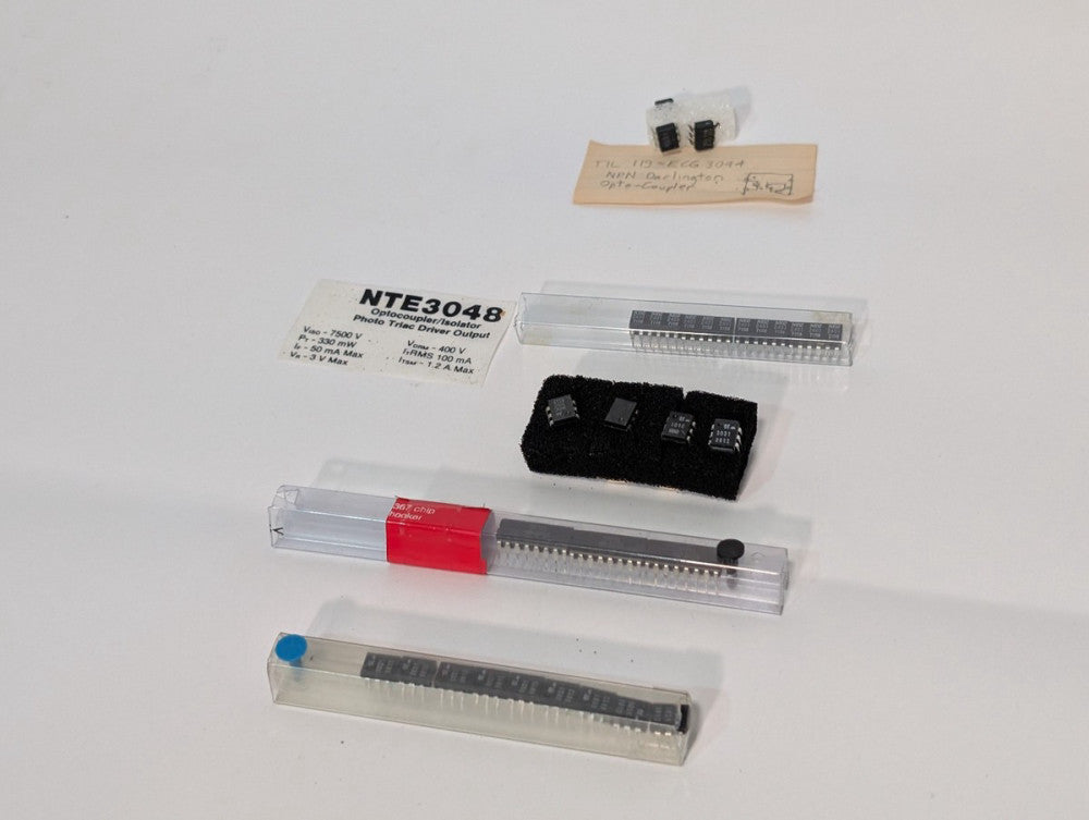 Lot of Assorted Optocouplers, NEC 2401-7158, GE 3021-8812, NTE3048, More