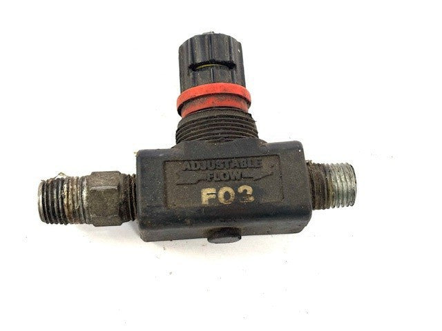ARO INLINE FLOW CONTROL VALVE 104104-F02 200 PSI 200 DEGREES F MAX TEMP