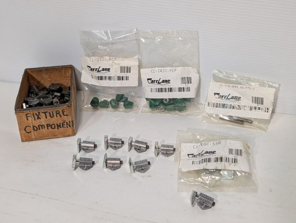 Asstd Carr Lane Fixture Components CL-1420-FCP, CL-10C-SSB, CL-1/4-20X1.50-FTS-S