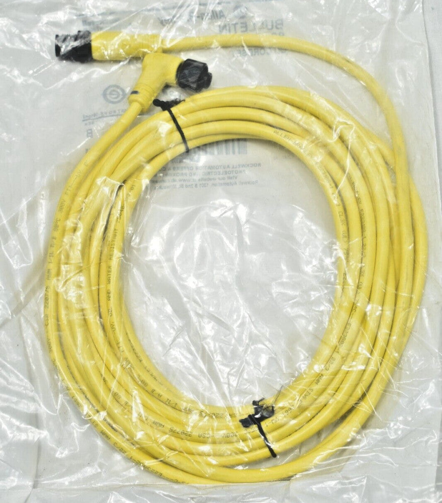 Allen Bradley 889D-R3ACDM-5 Right Angle DC Micro 3-Pin QD Cordset Cable 5m