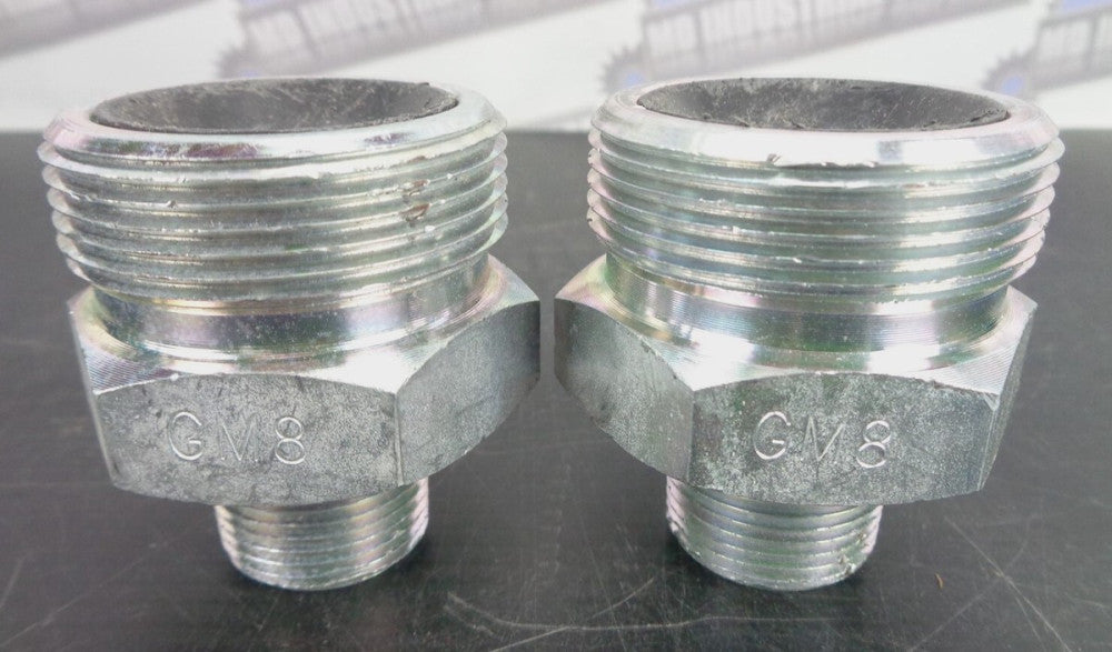 (Lot of 2) DIXON - 3/4" X 1½" BOSS GJ GM8 Male Spud, Plated Steel