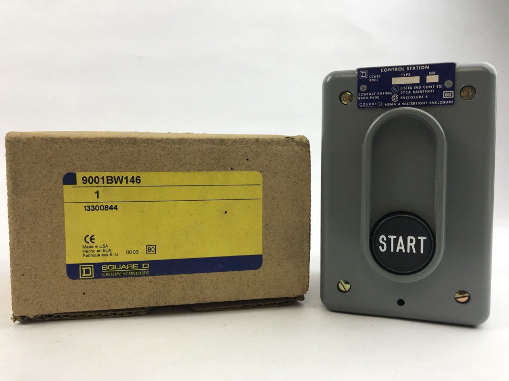 Square D Company 9001 BW-146 Start Push Button Station 