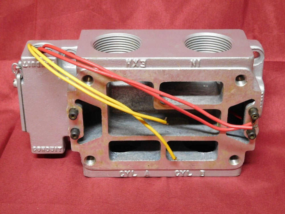 MAC VALVE ~ ALUMINUM CONDUIT JUNCTION BOX ~ 1-1/4" Conn ~ with VALVE WIRING