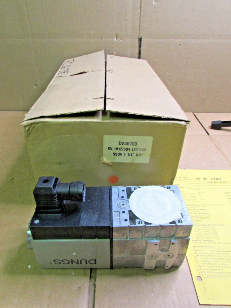 DUNGS, SV1012/614, SOLENOID VALVE, 10PSI MAX(GAS) NIB! MAKE OFFER!!