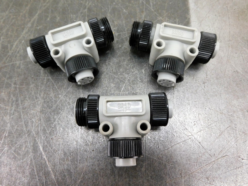 Lot of Brad Power T-Connector w/Two Female Ends 1 Male End, Fits DND11A-M020