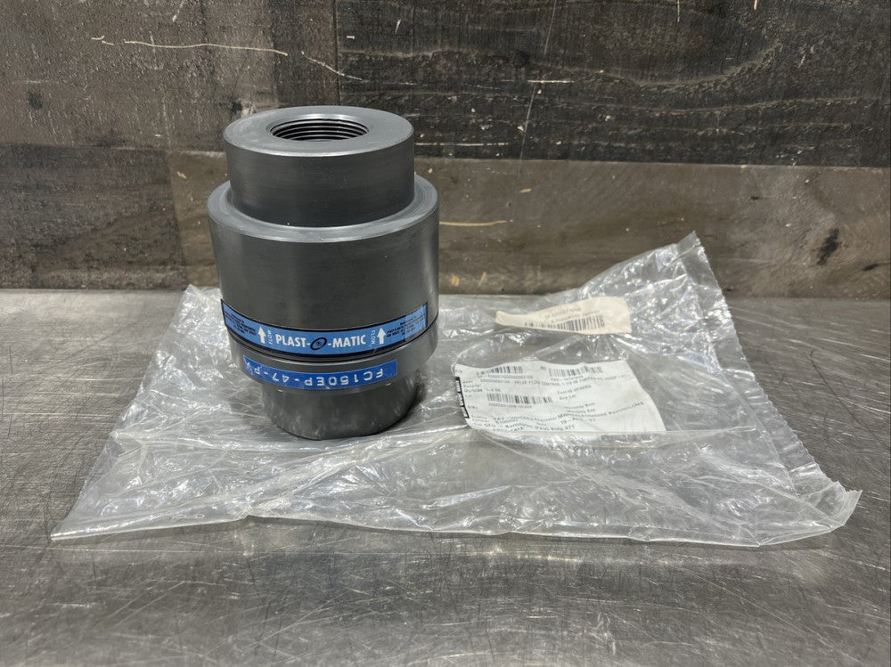 PLAST-O-MATIC FC150EP-047-PV Flow Control Valve, PVC, 1-1/2 Inch Size, 47 gpm