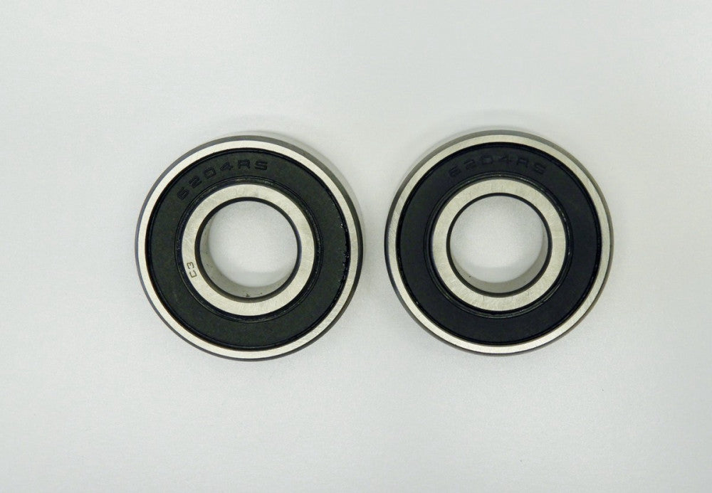 (QTY 2) 6204RS C3 Rubber Sealed Ball Bearing 20x47x14 mm B-204-FF 20mm Bore New