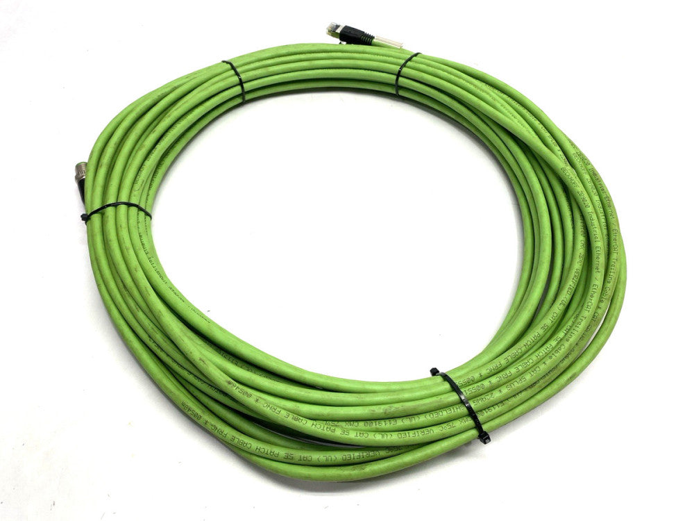 Beckhoff ZK1090-6191-0200 Double Ended EtherCAT Cordset M12 M to RJ45 M 20m