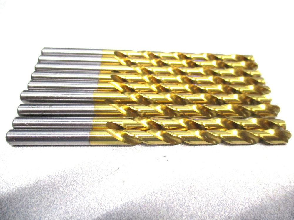 Nachi (1002998) #6 .2040 x 2-1/2 x 3-3/4 118° Tin-Coated HSS Jobber Drill - 9 PC