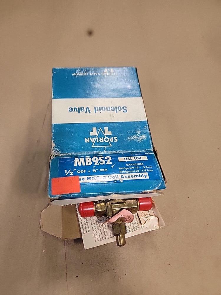 SPORLAN 1/2" x 5/8" SOLENOID VALVE PART NUMBER MB9S2