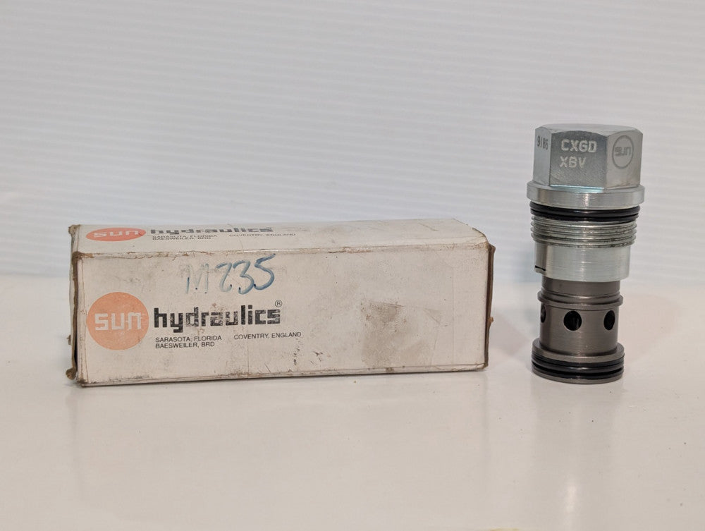 Sun Hydraulics CXGD-XBV Free Flow Side to Nose Check Valve, T16A Cavity, 5000psi