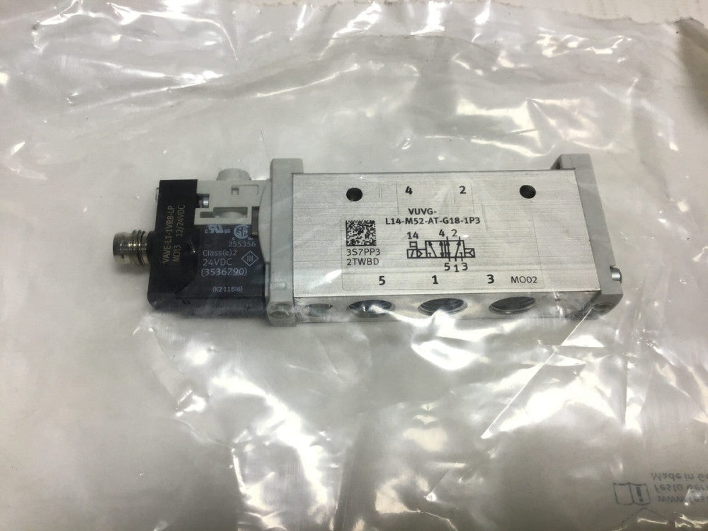 Festo VUVG-L14-M52-AT-G18-1R8L Solenoid Valve 12/24VDC