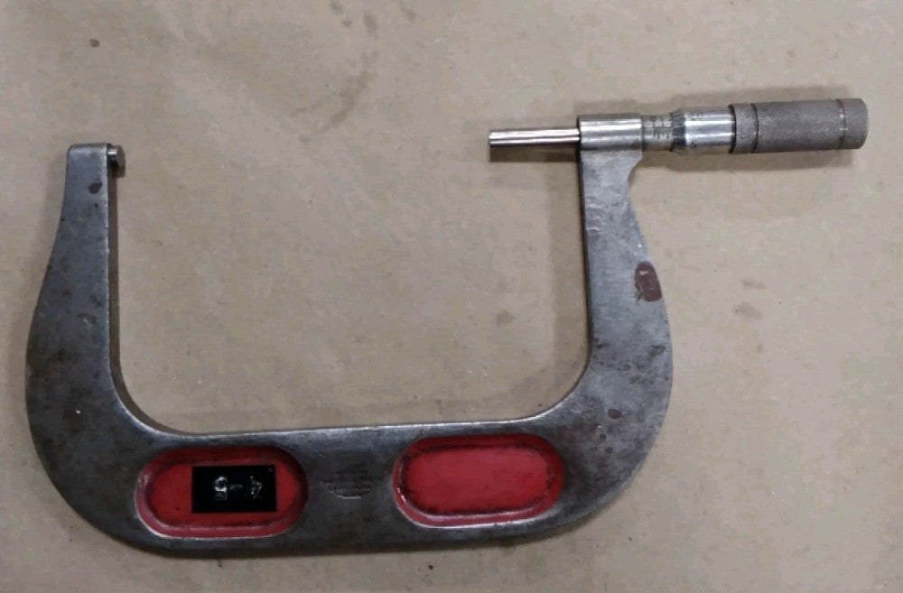 CENTRAL TOOL CO. 4-5" MICROMETER A74