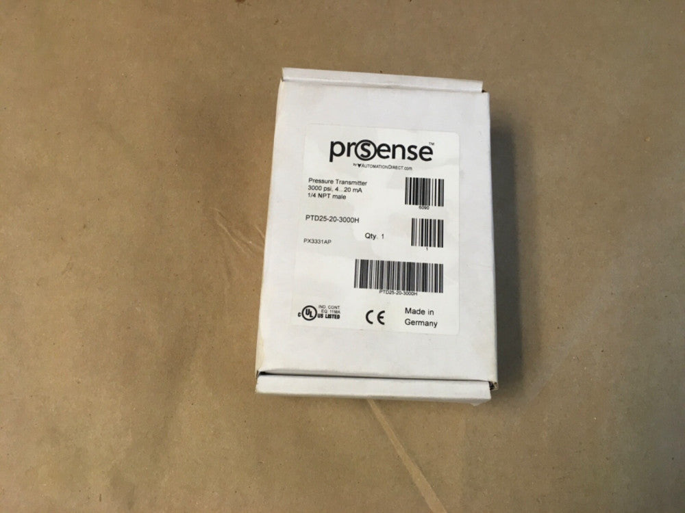Automation Direct ProSense PTD25-20-3000H Pressure Transmitter 3000psi