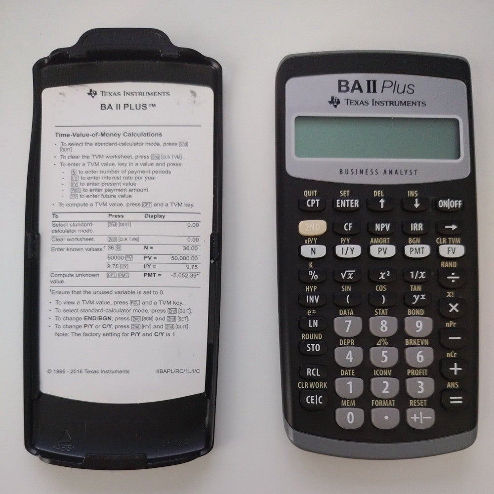 Texas Instruments BA ll 2 Plus Business Analyst Financial Calculator Works Good