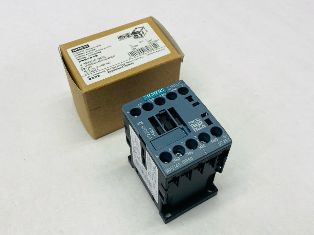 Siemens 3RH2140-1BB40 Contactor Relay 4 NO 10A 230V 24VDC