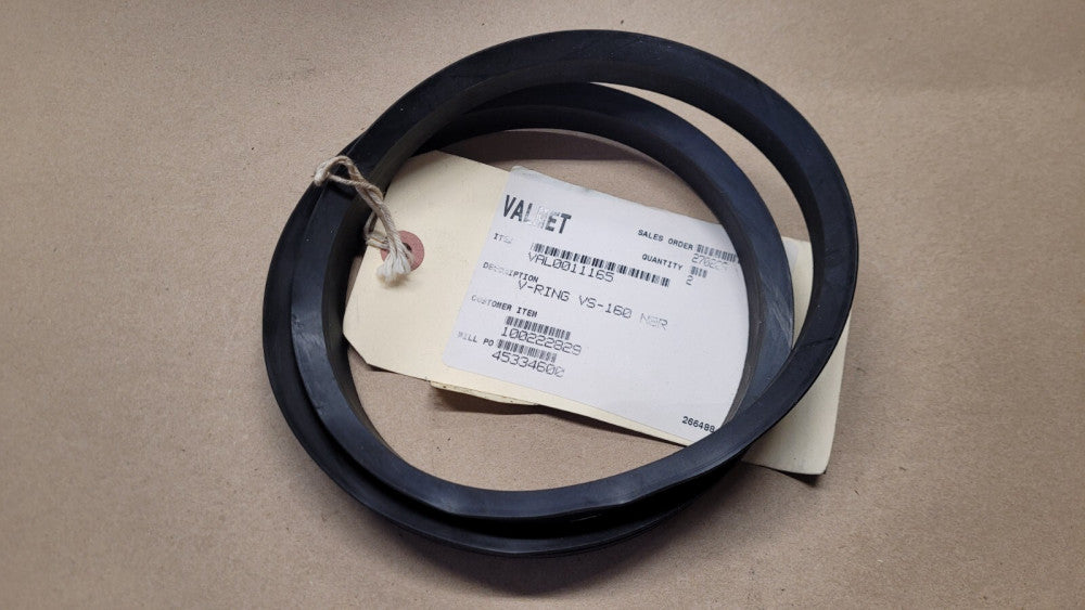 Lot of 2 Valmet VAL0011165 V-Ring VS-160 NBR