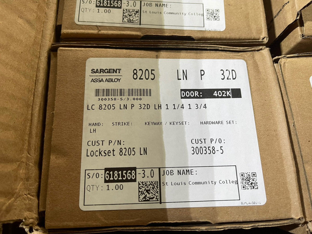 (1) GENUINE Sargent LC 8205 LN P 32D LH 1 1/4 1 3/4 Manufacturing Mortise Lock