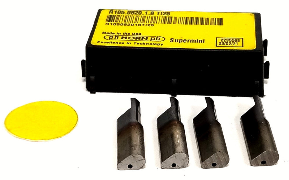 HORN COOLANT-FED CARBIDE GROOVING INSERT R105.0820.1.8-TI25 *LOT OF 4*