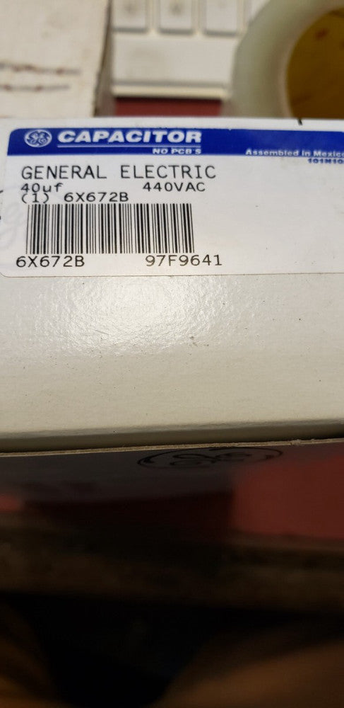 NEW OEM GE 40 uf  440 VAC • Oval Run Capacitor • C440L • 97F9641  ( G2-3A)