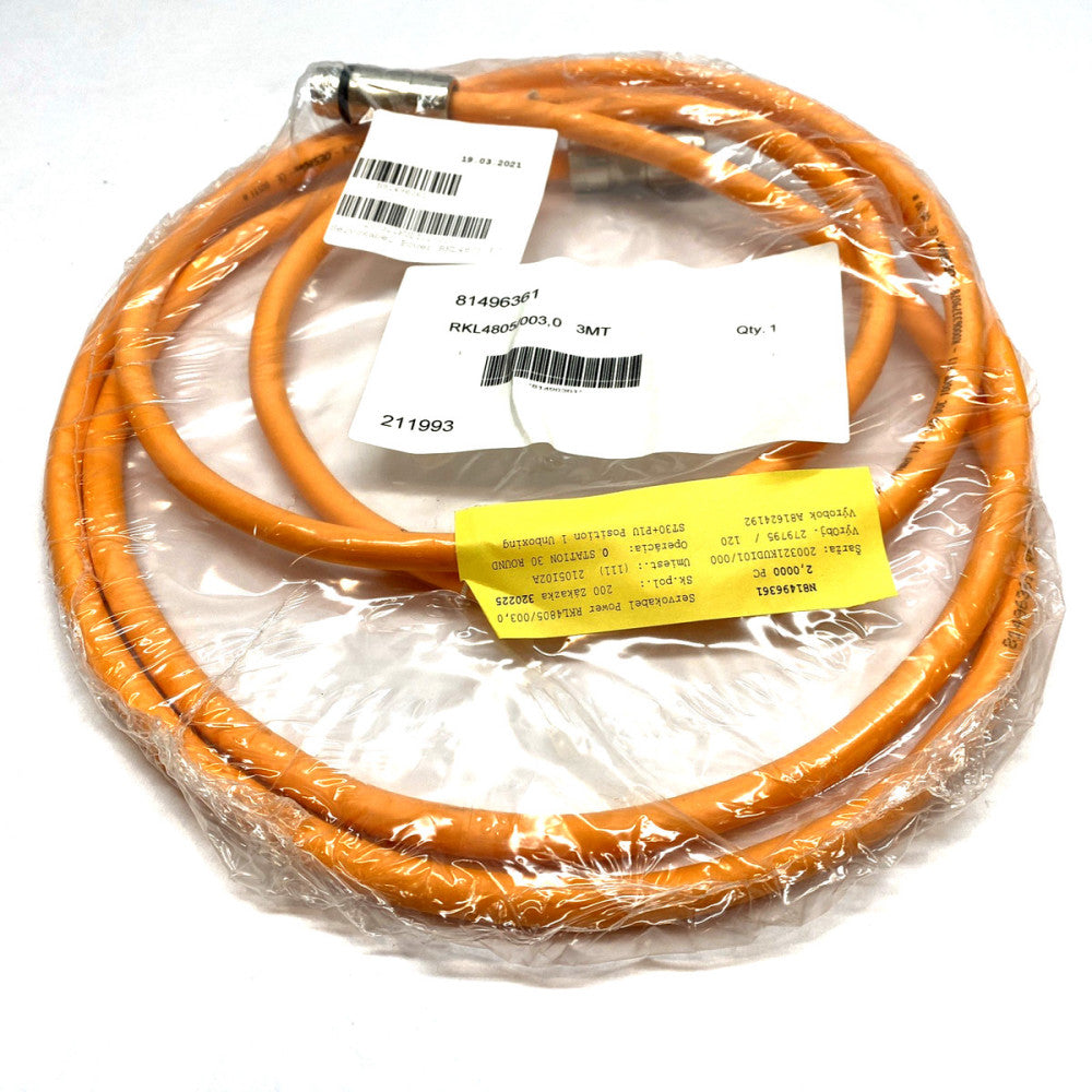 Bosch Rexroth R911386931 Servo Power Cable RKL4805/003 3m