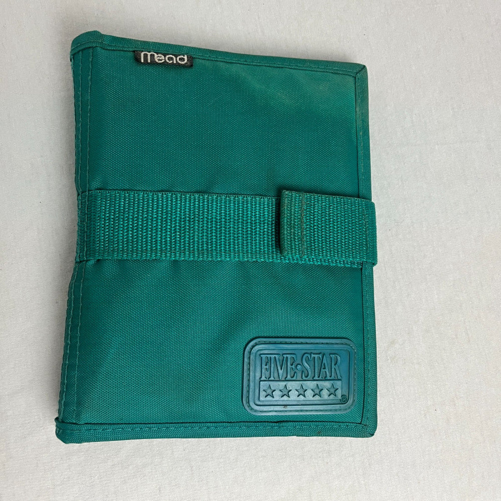 Vintage Mead Five Star Day Student Planner Personal Organizer Teal Green