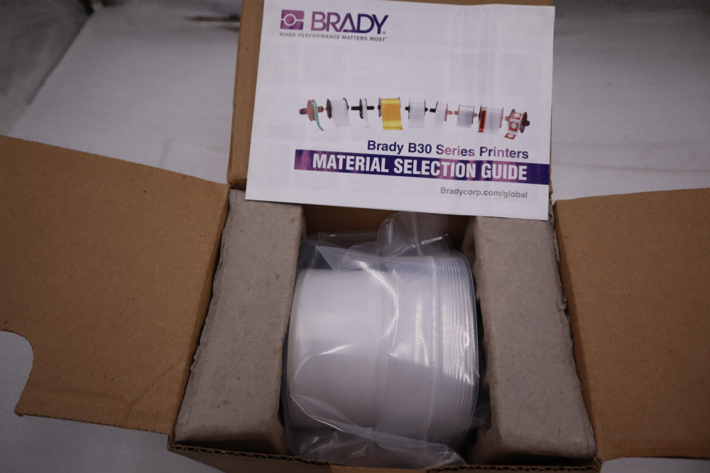 NEW BRADY B30C-4000-595-WT Tape White 100 ft. L 4 In. W 6UMR2 STOCK H388