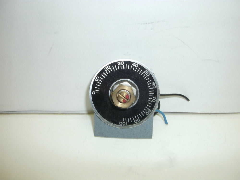 POTENTIOMETER P-29249 10K OHM 140-7132 W/LEGEND PLATE 0-100 LINEAR