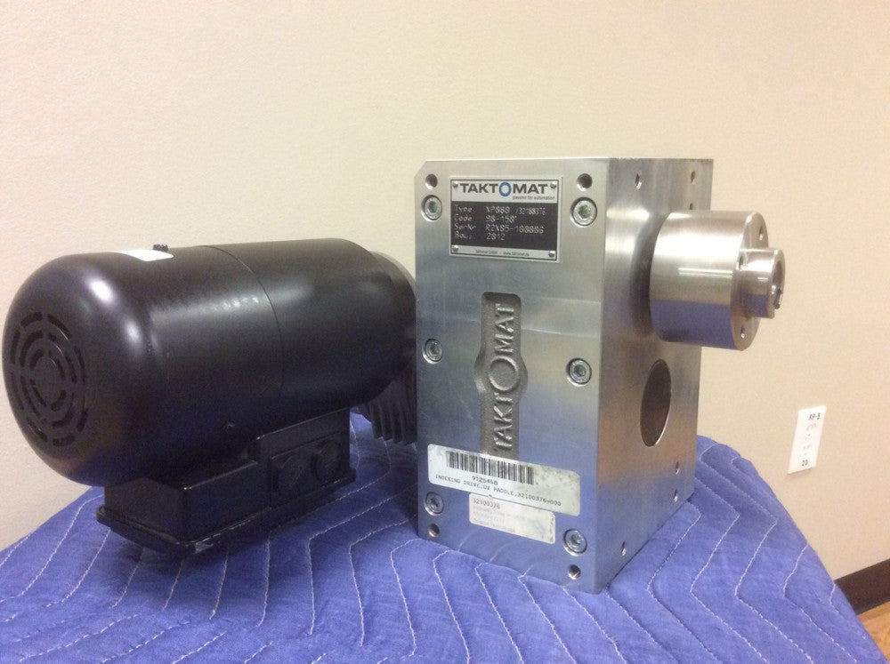 TAKTOMAT XP080 PARALLEL INDEXER W/ KOBOLD GEARMOTOR BONFIGLIOLI VF44F1P63B14