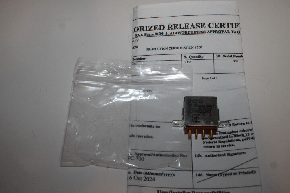 M6106/19-017 Electromagnetic Relay 28V NOS NEW!